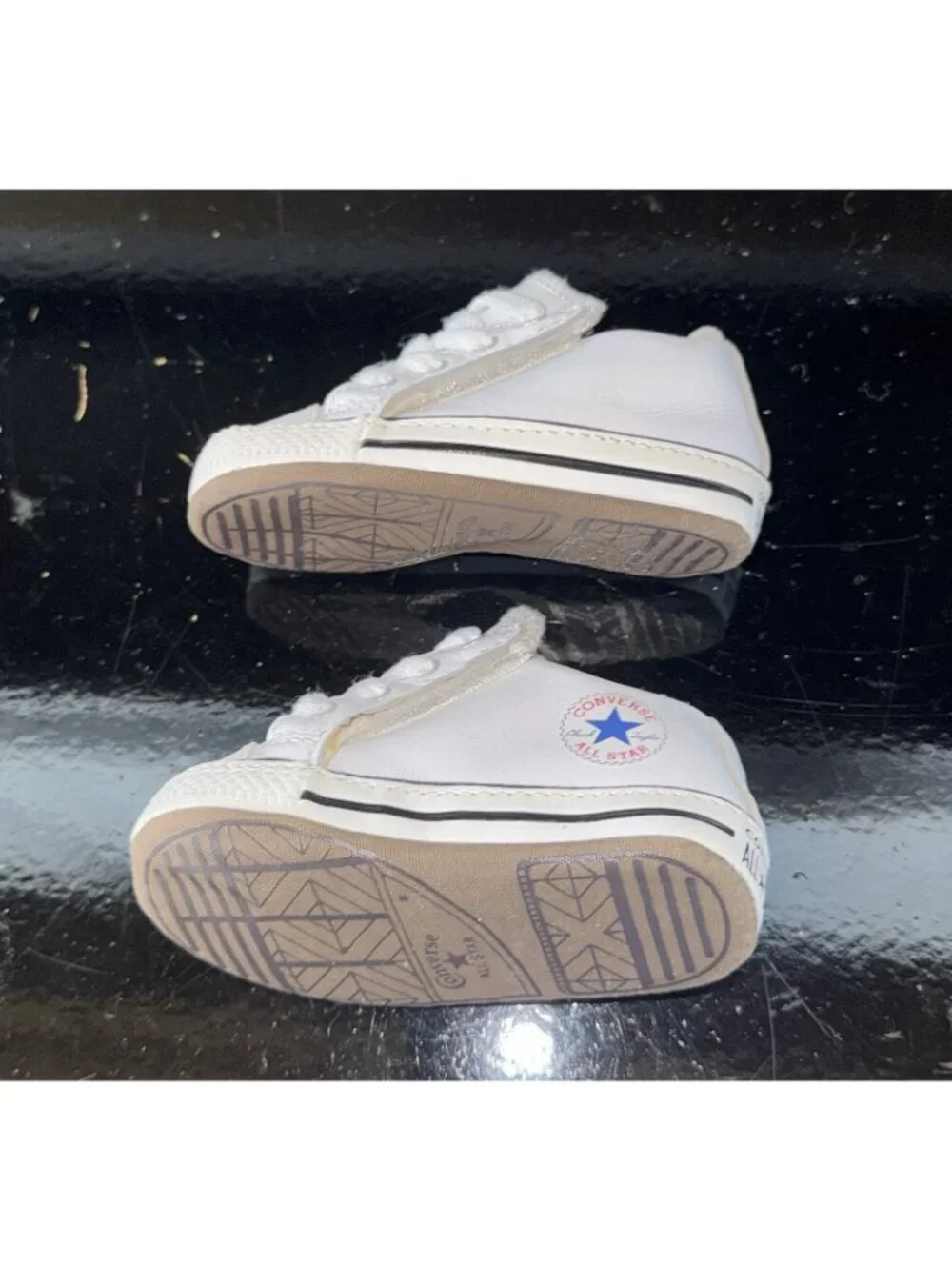 Converse Chuck Taylor All Star Cribster Mid Boys Baby Infant Crib Shoes Size 2